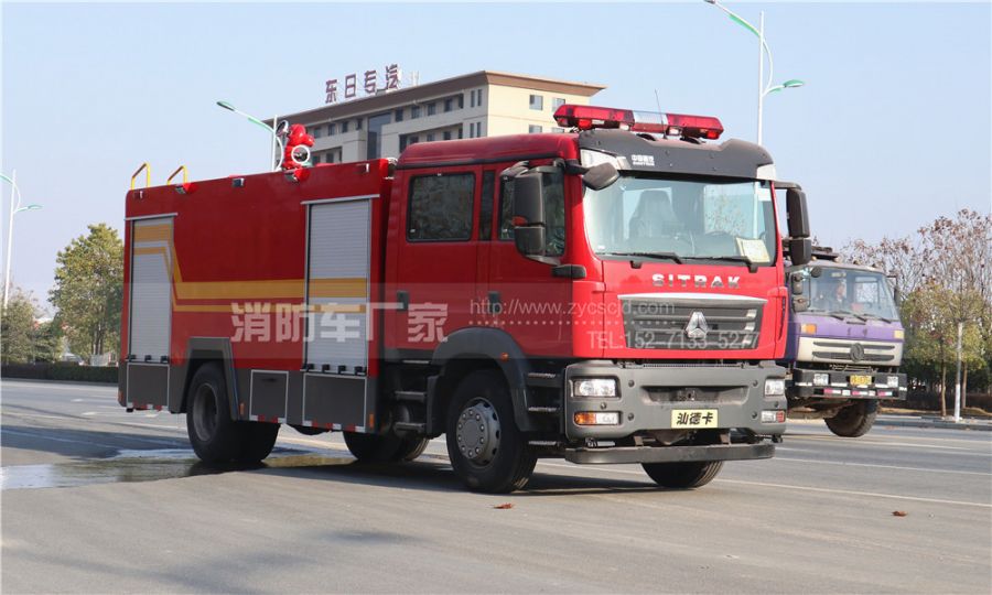 汕德卡自动挡消防车 汕德卡自动挡消防车